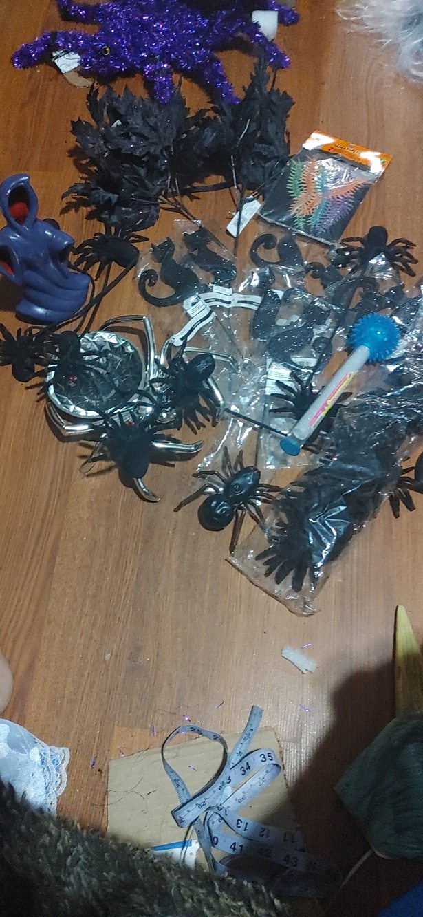 ✅$10 Add On Halloween Black Spider Party Decorations - Assorted